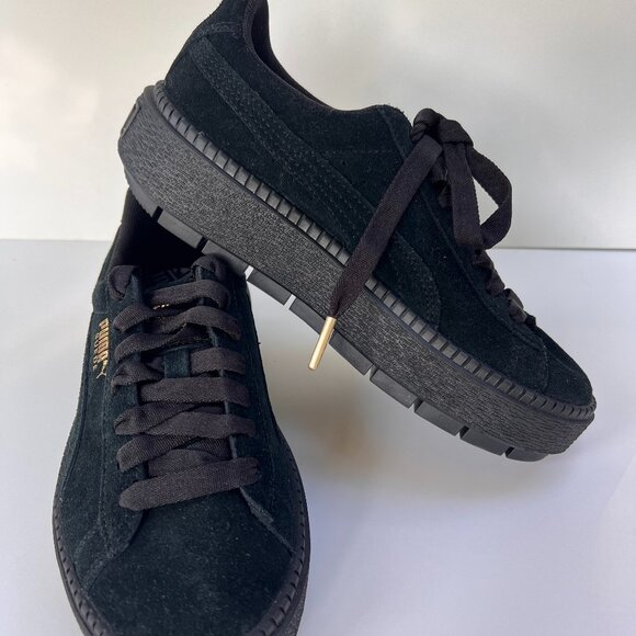 Puma Shoes - Black Puma Platform Trace Women's Shoes Size 6 Brand New